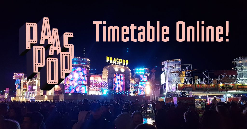Paaspop 2019 timetable