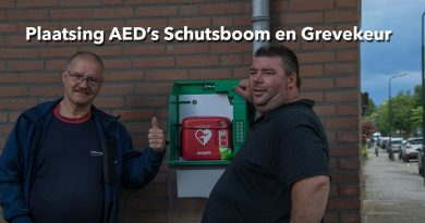 Plaatsing AED’s Schutsboom en Grevekeur