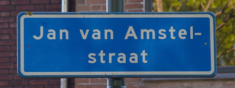 Jan van Amstelstraat straatnaambord