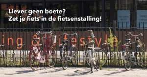 Liever geen boete Zet je fiets in de fietsenstalling 2