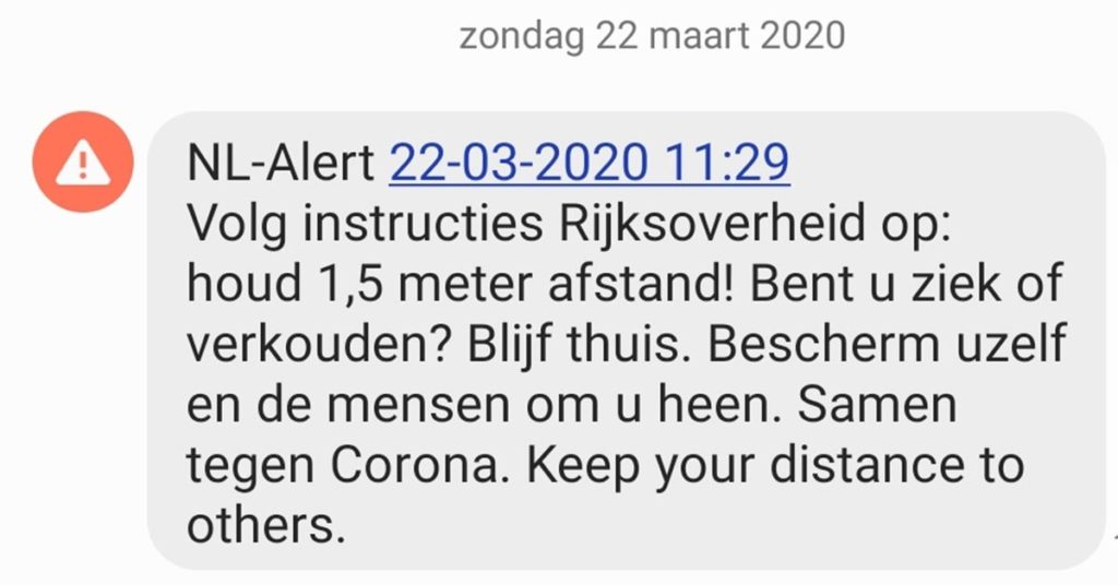 NL Alert corona
